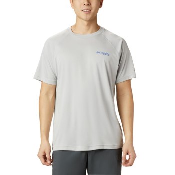 Columbia Muške Majice - PFG Terminal Tackle Heather Short Sleeve Sive Plave | RTAZ-45976